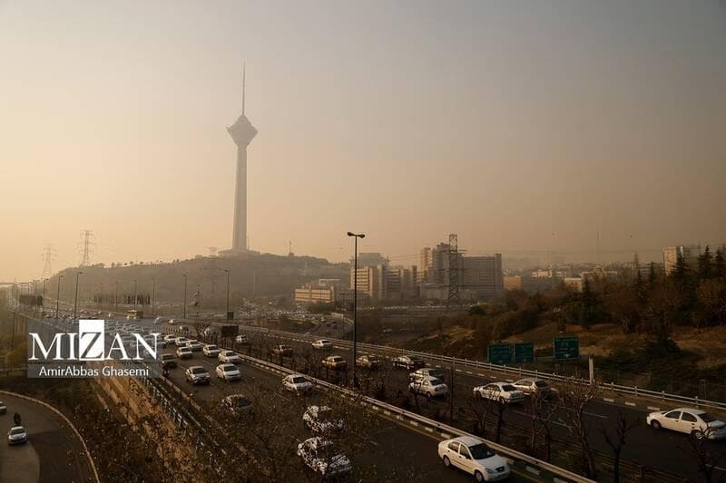 هوای تهران در شرایط ناسالم برای گروه‌های حساس