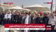 اقامه نماز بر پیکر مطهر شهید رضا فخریان در حرم مطهر رضوی