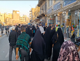 رنگ و بوی مقاومت و حمایت از مردم مظلوم غزه در پیاده روی اربعین