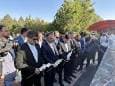 ادای احترام معاون رئیس جمهور در امور توسعه روستایی و مناطق محروم به مقام شامخ شهدا در ارومیه 
