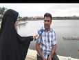 لذت خنکی هوا در اوج تابستان