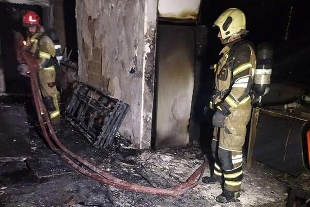 آتشسوزی یک مغازه در میانه چهار نفر را راهی بیمارستان کرد
