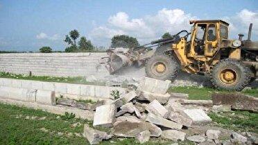 قلع و قمع بیش از ۶ هکتار ساخت و ساز غیر مجاز در جاده بیستون