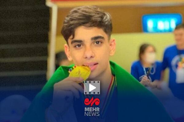 فیلم پیروزی ابوالفضل زندی برابر حریف روسی و کسب مدال طلا