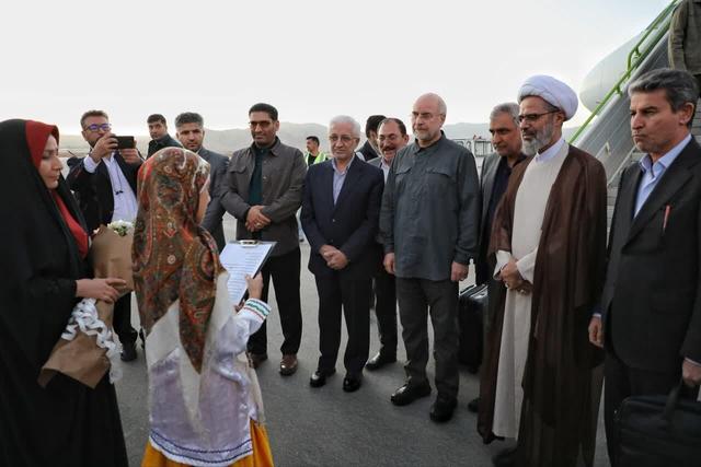 قالیباف وارد خراسان شمالی شد