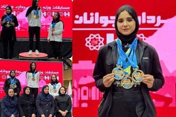 بانوی سیستان و بلوچستان نایب قهرمان مسابقات وزنه برداری کشور شد