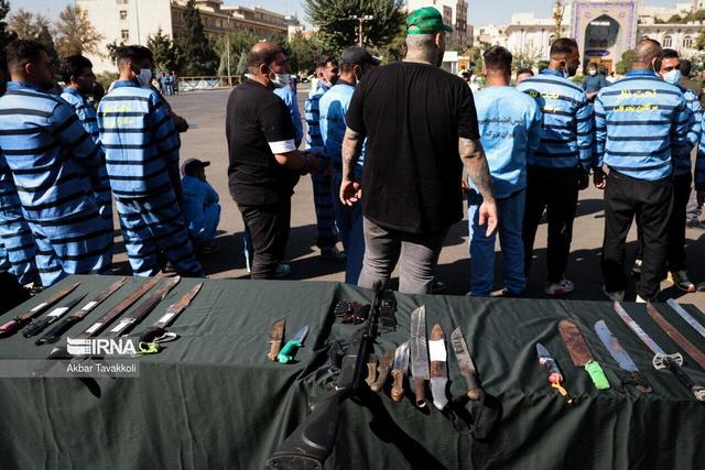 اجرای طرح برخورد با اوباش و حاملان سلاح سرد در غرب استان تهران