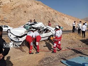 تصادف مرگبار در محور نهاوند به کرمانشاه؛ ۵ فوتی و ۳ مصدوم