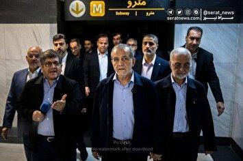 تصاویر| بازدید رئیس جمهور از خطوط راه آهن حومهای استان تهران