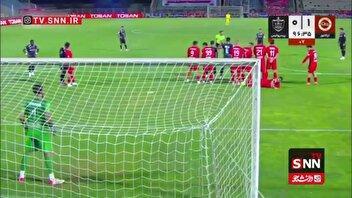 گل اول پرسپولیس به تراکتور توسط مارکو باکیچ در دقیقه 90+7