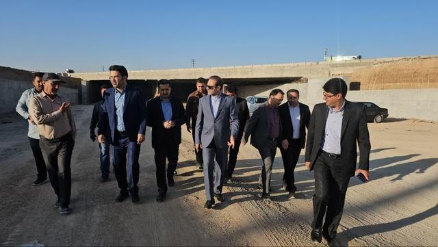 بازدید نماینده شهرضا و دهاقان از روند اجرای پروژه تقاطع غیرهمسطح میدان بسیج