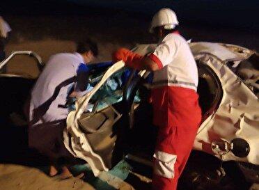 واژگونی خودروی سواری در بزرگراه کرج قزوین