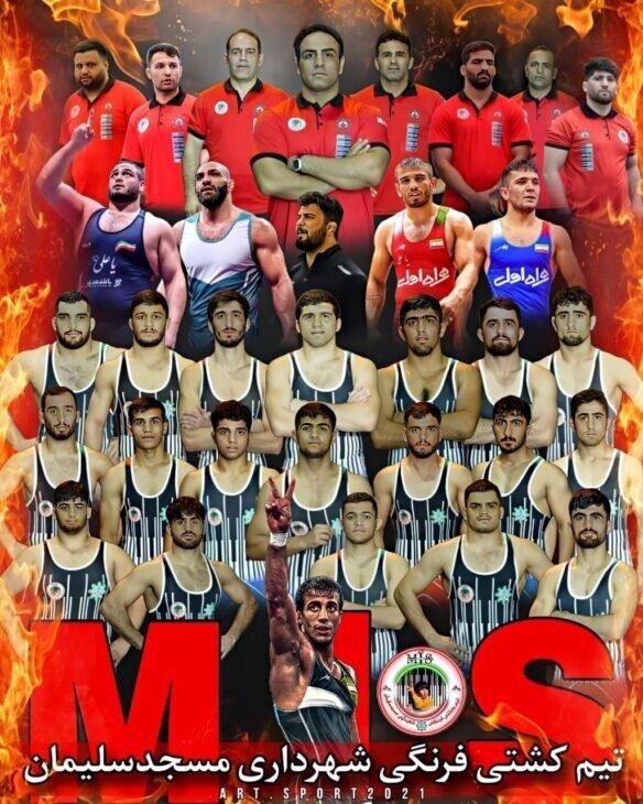 تیم کشتی فرنگی شهرداری مسجدسلیمان از لیگ برتر اخراج شد