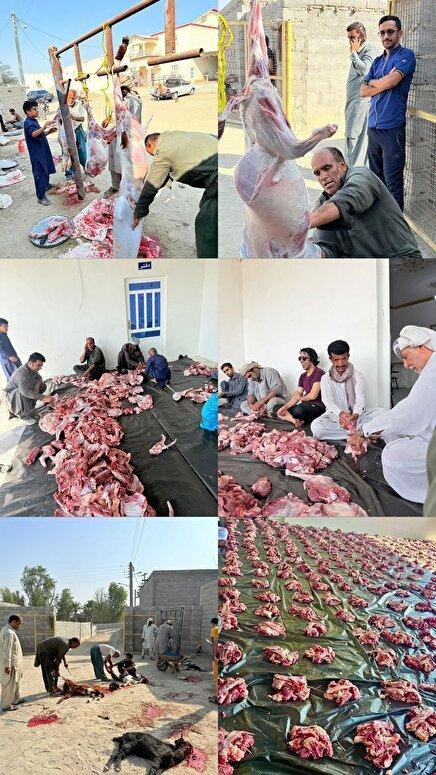 عکس: قربانی کردن گوسفندان برای طلب باران در جنوب ایران