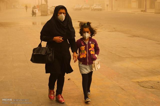 بحران نفس کودکان در هوای اهواز
