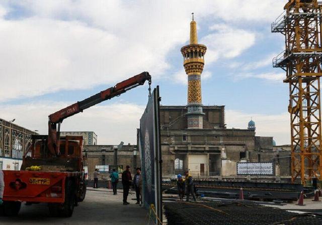 ۴۰ هزار مترمربع طرح عمرانی در حرم رضوی در حال اجرا است