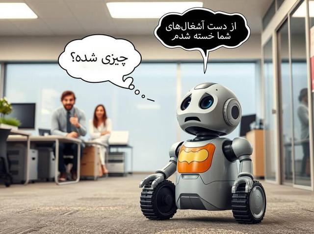 رباتی که شوخی میکند