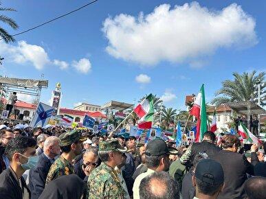 برگزاری مراسم راهپیمایی یومالله ۱۳ آبان در رشت با حضور پرشور اقشار مختلف مردم+فیلم