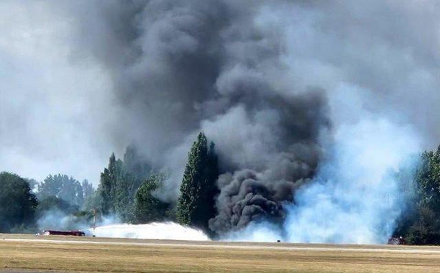 سقوط وحشتناک هواپیما و خرابی گسترده در این شهر + ویدئو