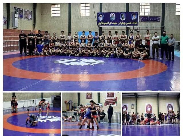 تمرین مشترک کشتیگیران خورموج و برازجان برگزار شد