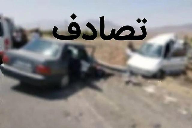 مصدومیت ۱۰ نفر در تصادف ۲ پراید