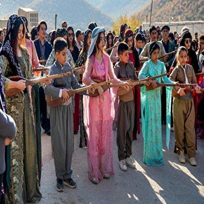 تصاویر: آیین «خاونکار» و نغمه تنبور روستای «توتشامی»