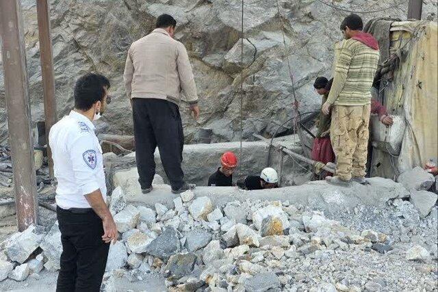 ریزش معدن در یزد