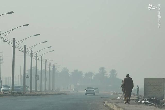 عکس/ آلودگی شدید هوا در اهواز