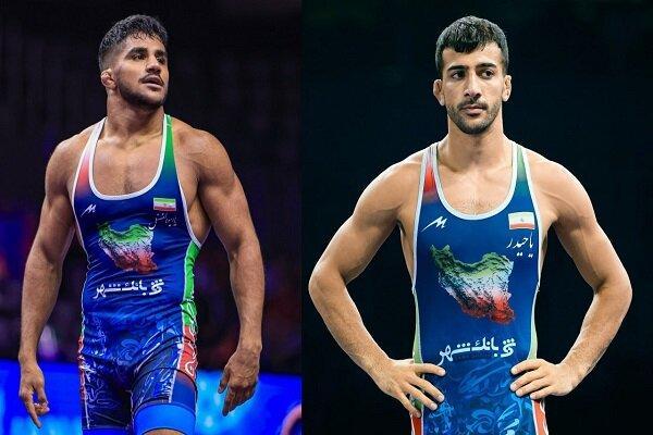 ۲ دارنده مدال جهانی در لیگ کشتی فرنگی روی تشک میروند