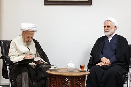 دیدار رئیس قوه قضاییه با مراجع عظام تقلید