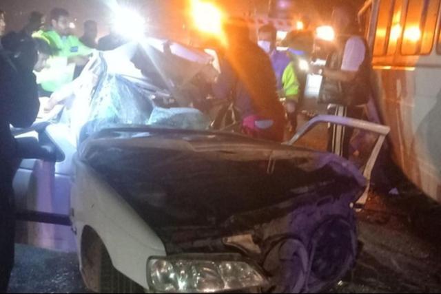 تصادف مرگبار در جاده مشهد–سرخس با 2 کشته و 16 مصدوم