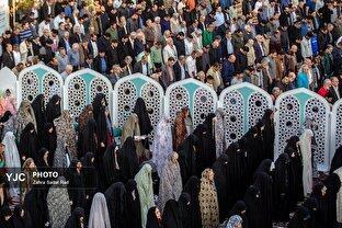 اقامه نماز طلب باران در امام زاده صالح(ع)