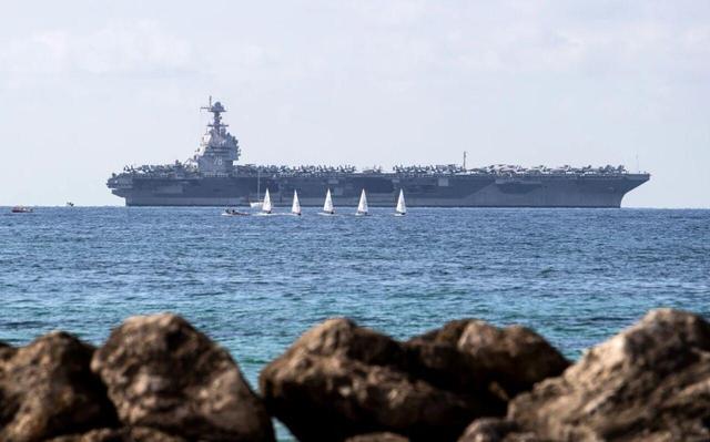 بزرگترین ناو هواپیمابر آمریکا وارد دریای کارائیب شد