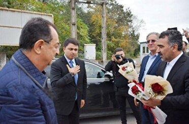 ورود زمینی هیاتی از کشور جمهوری آذربایجان از مرز آستارا