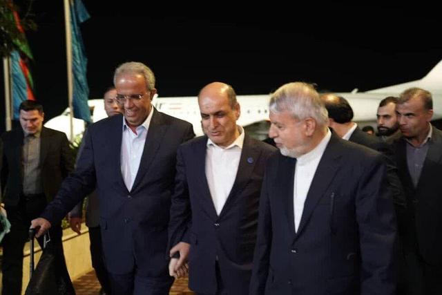 وزیر میراث فرهنگی، سفیر ایران در ترکمنستان و استاندار هرمزگان وارد گیلان شدند