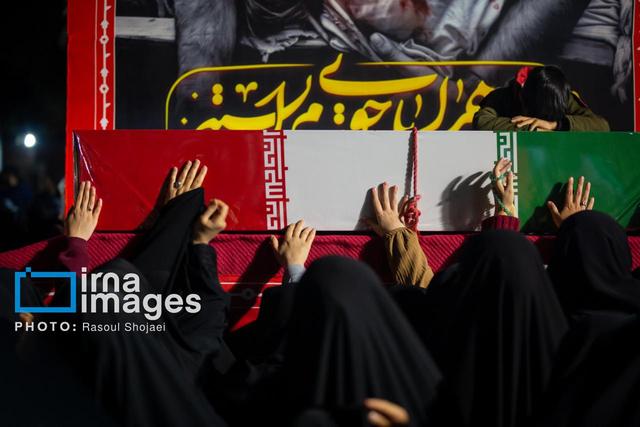 فیلم|استقبال مردم آمل از کاروان شهدای گمنام