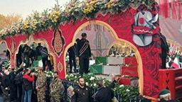 تشییع پیکر ۱۰ شهید گمنام در البرز