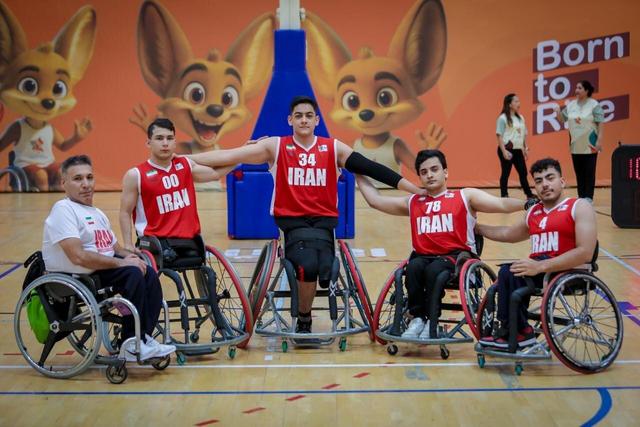 برگزاری رقابت های تیم بسکتبال با ویلچر پسران ایران با یک لژیونر