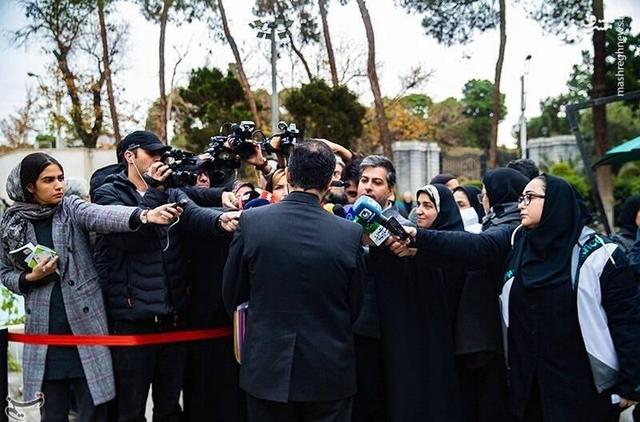 عکس/ اعضای هیأت دولت در جمع خبرنگاران