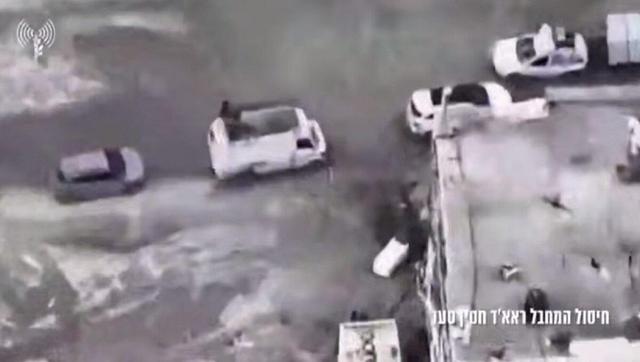 ببینید | لحظه ترور رائد سعد رهبر حماس در جریان انفجار خودرویش در شهر غزه