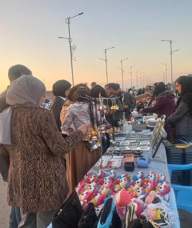 هفدهمین حضور صنعتگران ایلامی در نمایشگاه صنایعدستی شهر کوت واسط عراق