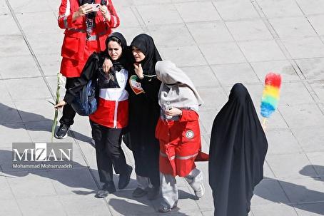 بهرهمندی بیش از ۴۰ هزار زائر از خدمات هلالاحمر در مراسم تشییع رهبر شهید