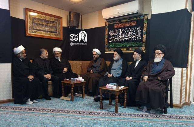 دیدار فرزندان آیتالله سیستانی با فرزند ارشد رهبر شهید در نجف